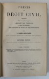 PRECIS DE DROIT CIVIL par G. BAUDRY - LACANTINERIE , TOME PREMIER , 1899