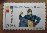TIMBRE ROMANIA MNH LP1500/1999 10 ani de la Revolutia Romana -Serie simpla, Nestampilat