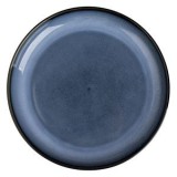 Farfurie din Portelan, 19.5cm, Albastra cu Margine Inchisa, CMCLASS