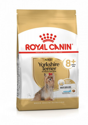 Royal Canin Yorkshire Adult 8+ granule pentru Yorkshire Terrier adult 0,5 kg foto