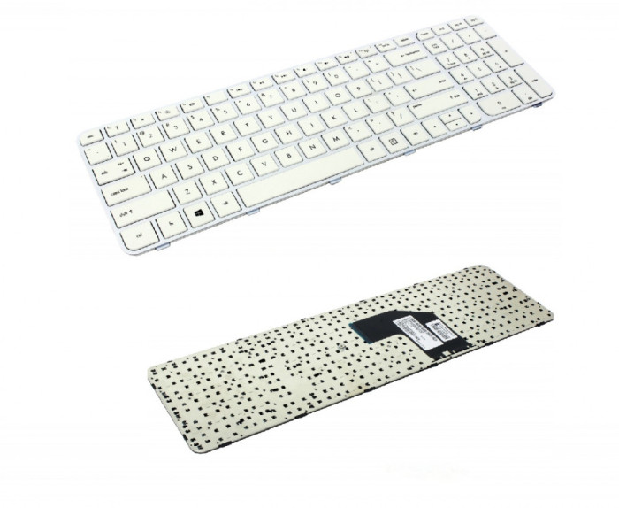 Tastatura laptop HP Pavilion G6-2297se alba US / UK cu rama