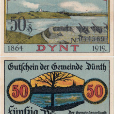 1919, 50 Pfennig (Grabowski & Mehl 297.1) - Germania (Danemarca) - stare UNC