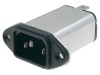 SCHURTER Conector AC Soclu C14 4A 250V Montare Panou Standard IEC 60320