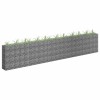VidaXL Strat &icirc;nălțat gabion, 450 x 30 x 90 cm, oțel inoxidabil 145647
