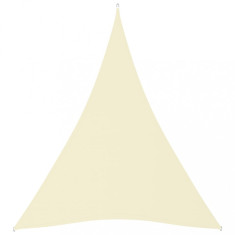 vidaXL Pânză parasolar, crem, 5x6x6 m, țesătură oxford, triunghiular