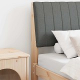 Cumpara ieftin Tablie tapitata Gri inchis 75 cm Lemn de pin masiv