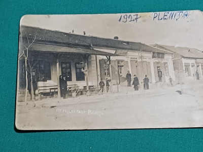 CARTE POȘTALĂ STRADA PRINCIPALĂ PLENIȚA * 1927 * foto