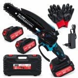 Cumpara ieftin Mini Drujba electrica 180mm cu 2 acumulatori 48V, ungere lant, valiza transport, manusi cadou Campion CMP1616