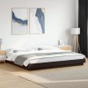 Cadru de pat, negru, 200x200 cm, lemn prelucrat