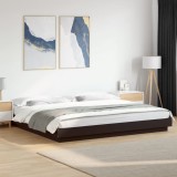 Cumpara ieftin Cadru de pat, negru, 200x200 cm, lemn prelucrat