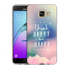 Husa Samsung Galaxy C7 C7000 Silicon Gel Tpu Model Think Positive foto