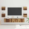 VidaXL Set comodă TV 7 pcs Lemn vechi 60 x 30 x 30 cm Lemn compozit