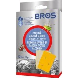 BROS Hartie Adeziva pentru Plante si Ghivece, 10 Bucati, Control Daunatori