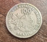 C50 - Moneda foarte veche - Brazilia - 100 reis - MCMI - 1901