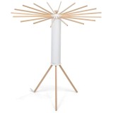 Uscator, de rufe, pliabil, Wood, din lemn si metal, pentru durabilitate si un aspect elegant, usor de manevrat, Inaltime 112 cm, latime brate 112 cm