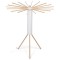 Uscator, de rufe, pliabil, Wood, din lemn si metal, pentru durabilitate si un aspect elegant, usor de manevrat, Inaltime 112 cm, latime brate 112 cm