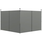 Outsunny Panouri Laterale pentru Foisor cu Usi cu Fermoar, pentru Foisoare Pliabile de 3x3(m) sau 3x6m, Gri Inchis | Aosom Romania