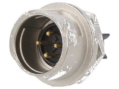 Conector circular LF soclu tată PIN 4 10A dimensiune LF10