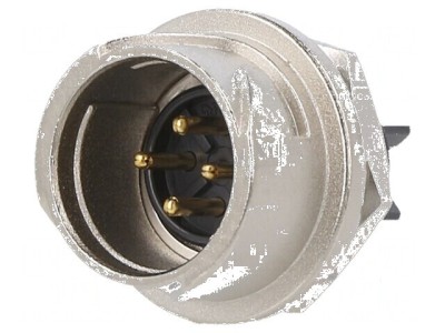 Conector circular LF soclu tată PIN 4 10A dimensiune LF10 foto
