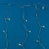Instalație Lumini Perdea LED, 100 Becurii, Alb Cald, Cablu Transparent, 4.6m, Extensibilă, Oem