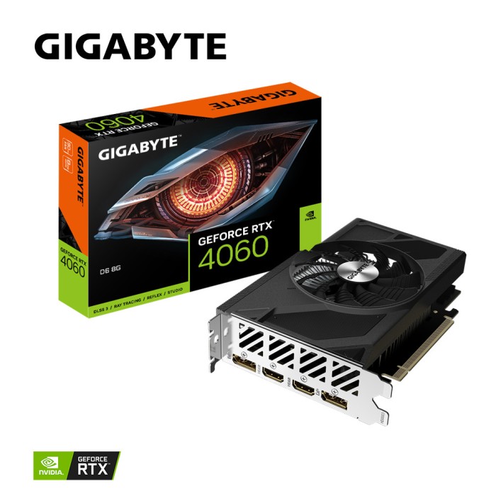 Placa Video GIGABYTE GEFORCE RTX 4060 D6 8GB GDDR6 128