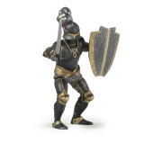 Figurina Papo Cavaler in armura (negru), Jad