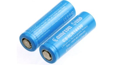 Cameron Sino 3.7V 650mAh Li-ion 43.00 x 14.10 x 14.10mm cells (2pcs) with solder tabs foto