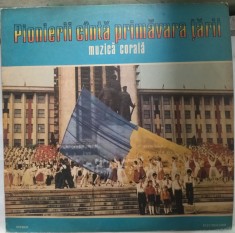 DISC LP VINYL: PIONIERII CANTA PRIMAVARA TARII (DISCUL 1: MUZICA CORALA/1983/ELECTRECORD ST-C.S. 0174) [Porumbescu/Trailescu/Pascanu/Profeta/Comisel+]