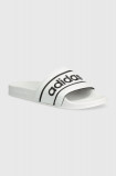 adidas Originals papuci ADILETTE femei, culoarea alb, ID5799