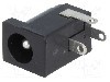 Conector alimentare DC, {{Tensiune nominala}}, {{Numarul de pini}} pini, seria {{Seria producatorului}}, 5,5/2,5mm. NINIGI - PC-GK2.5