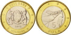 Botswana 2013 - 5 pula UNC