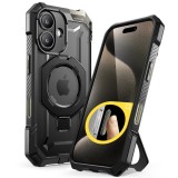 Husa iPhone 16 Plus Supcase Unicorn Beetle Defender MagSafe, negru