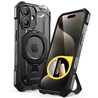 Husa iPhone 16 Plus Supcase Unicorn Beetle Defender MagSafe, negru foto