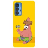 Husa compatibila cu Motorola Moto G100 model Patrick Star, Silicon, TPU, Viceversa