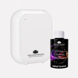 Cumpara ieftin Pachet Promo: 10Q Aroma Eco Plus Alb + Rezerva Parfum Ambiental Profesional 100 g Salted Caramel