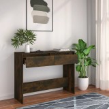 VidaXL Masă consolă, stejar afumat, 100x35x76,5 cm, PAL
