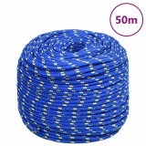 Cumpara ieftin Franghie de barca, albastru, 6 mm, 50 m, polipropilena