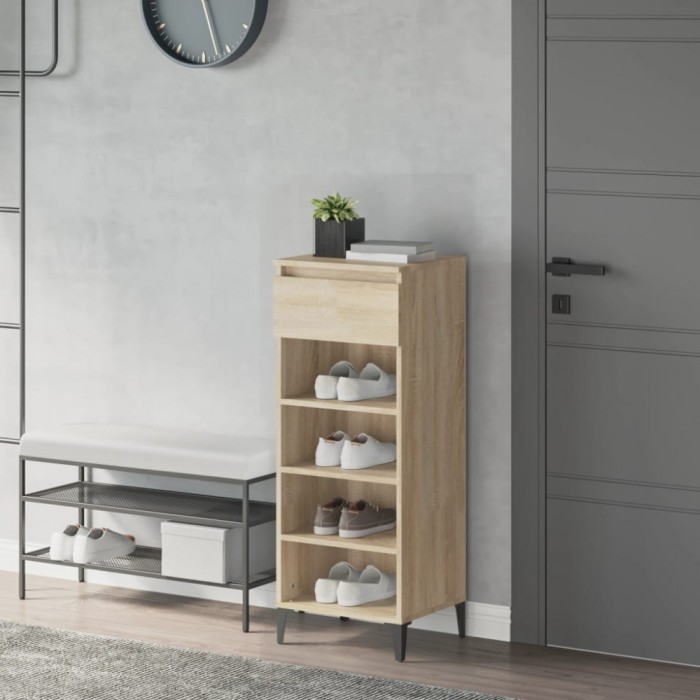 vidaXL Pantofar, stejar sonoma, 40x36x105 cm, lemn prelucrat 819783