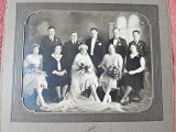Fotografie de la o nunta a unor romani stabiliti in America, perioada interbelica