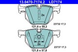 ATE 13.0470-7174.2 ATE Ceramic set placute frana,frana disc