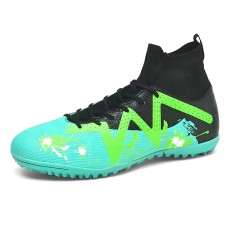 Ghete de fotbal MBrands cu glezniera 7.3 pentru teren sintetic culoare verde 38
