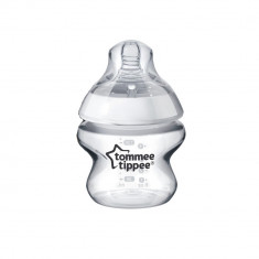 Biberon din polipropilena cu tetina din silicon 150 ml 0+ luni Tommee Tippee 42240079, Transparent foto