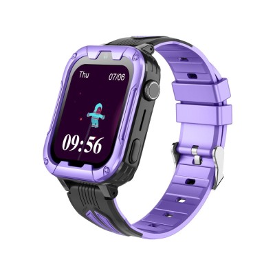 Ceas Smartwatch Pentru Copii Wonlex KT32 cu Functie Telefon, Localizare, Apel video, Camera foto, Magazin aplicatii, Violet foto