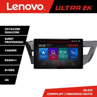Navigatie Toyota Corolla 2013-2017 N-470 ecran 13&amp;quot; 2K 8+128 Android Waze USB Navigatie 4G 360 Toslink Youtube R CarStore Technology foto
