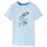 Tricou pentru copii, albastru deschis, 104 GartenMobel Dekor, vidaXL