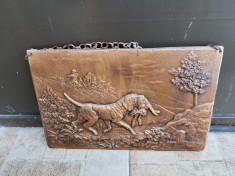 Tablou metalic artizanat vintage
