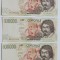 bancnote de 100000 lire italia 1994 - 60 lei bucata , au cate o ruptura de 1 cm