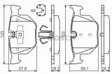 Set placute frana,frana disc BMW Seria 3 (E90) (2005 - 2011) BOSCH 0 986 494 540