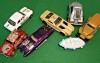 Masinute 6 vintage hot wheeles Eviltwin Malaysia Mattel Broscuta Ford L71 T4, Hot Wheels