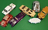 Masinute 6 vintage hot wheeles Eviltwin Malaysia Mattel Broscuta Ford L71 T4, Hot Wheels